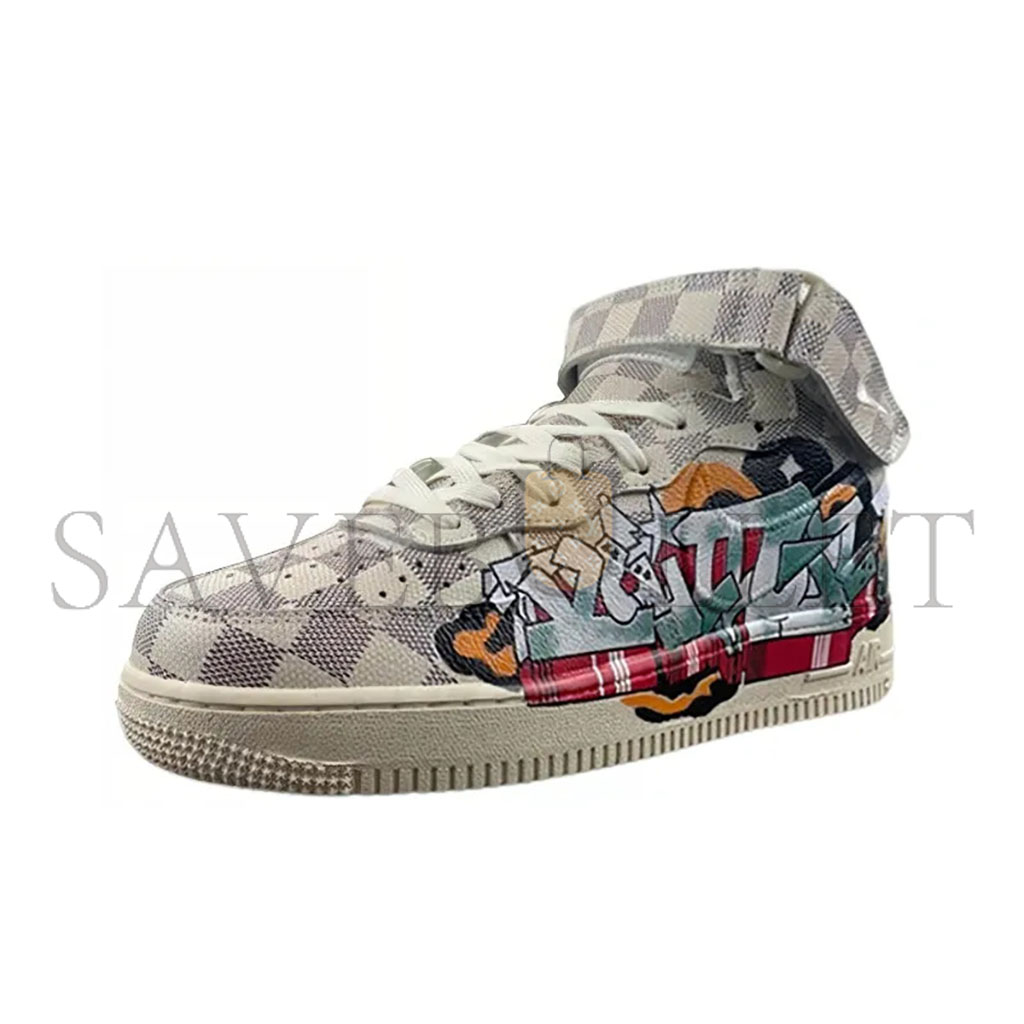 NIKE LOUIS VUITTON AIR FORCE 1 MID BY VIRGIL ABLOH GRAFFITI 1A9VE6